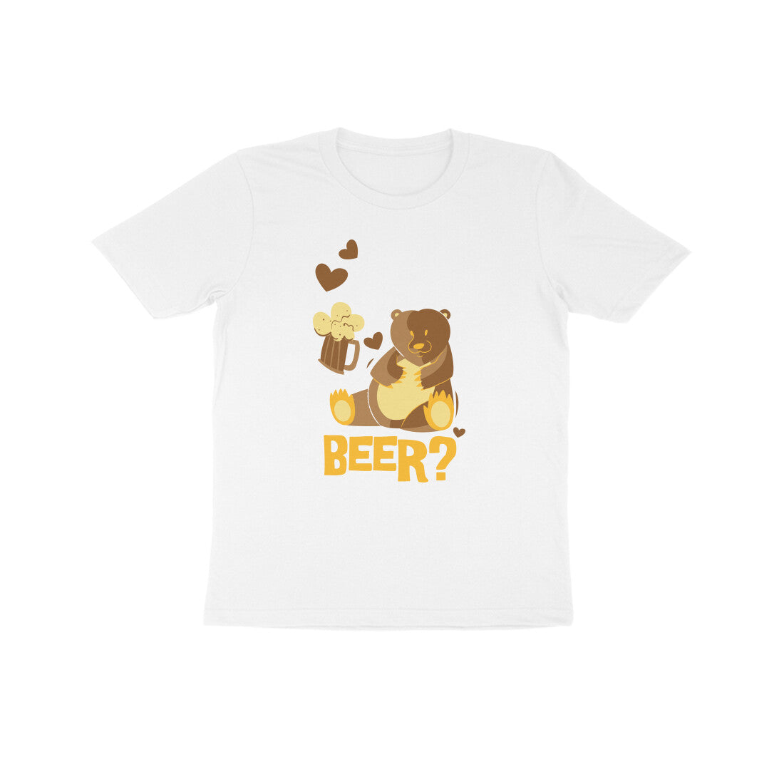 Kids' Half Sleeve Round Neck Tshirt β Beer 2 puraidoprints