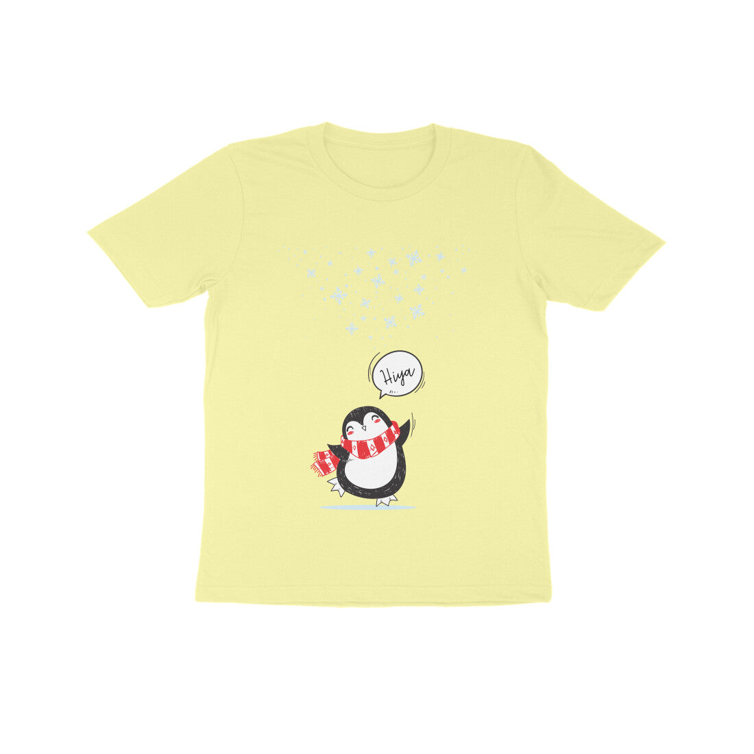 Kids' Half Sleeve Round Neck Tshirt β Cute Penguin puraidoprints