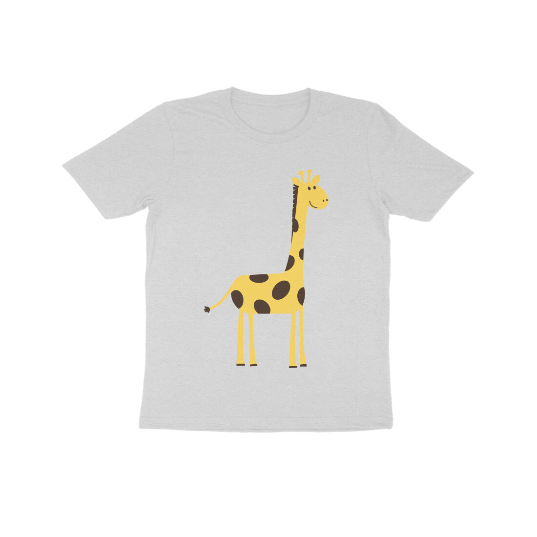 Kids' Half Sleeve Round Neck Tshirt β Cute Tall Giraffe puraidoprints