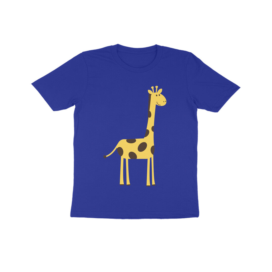 Kids' Half Sleeve Round Neck Tshirt β Cute Tall Giraffe puraidoprints