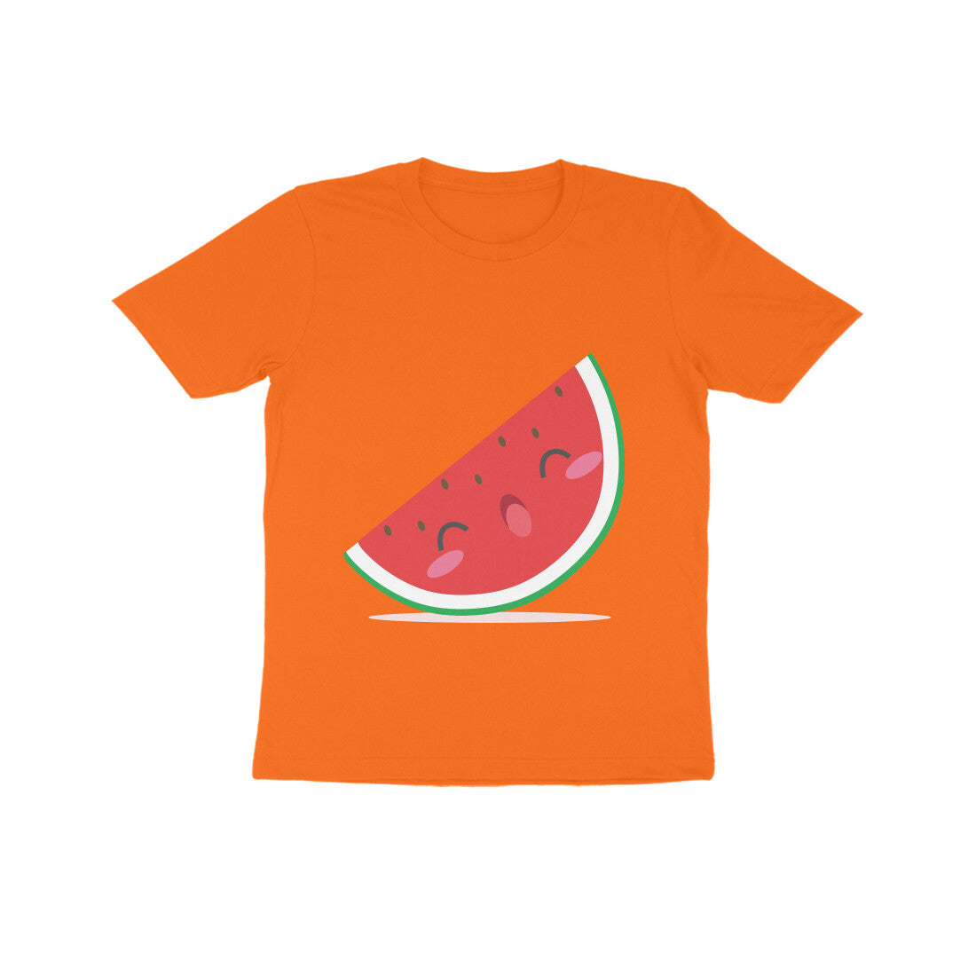 Kids' Half Sleeve Round Neck Tshirt β Cute Watermelon puraidoprints