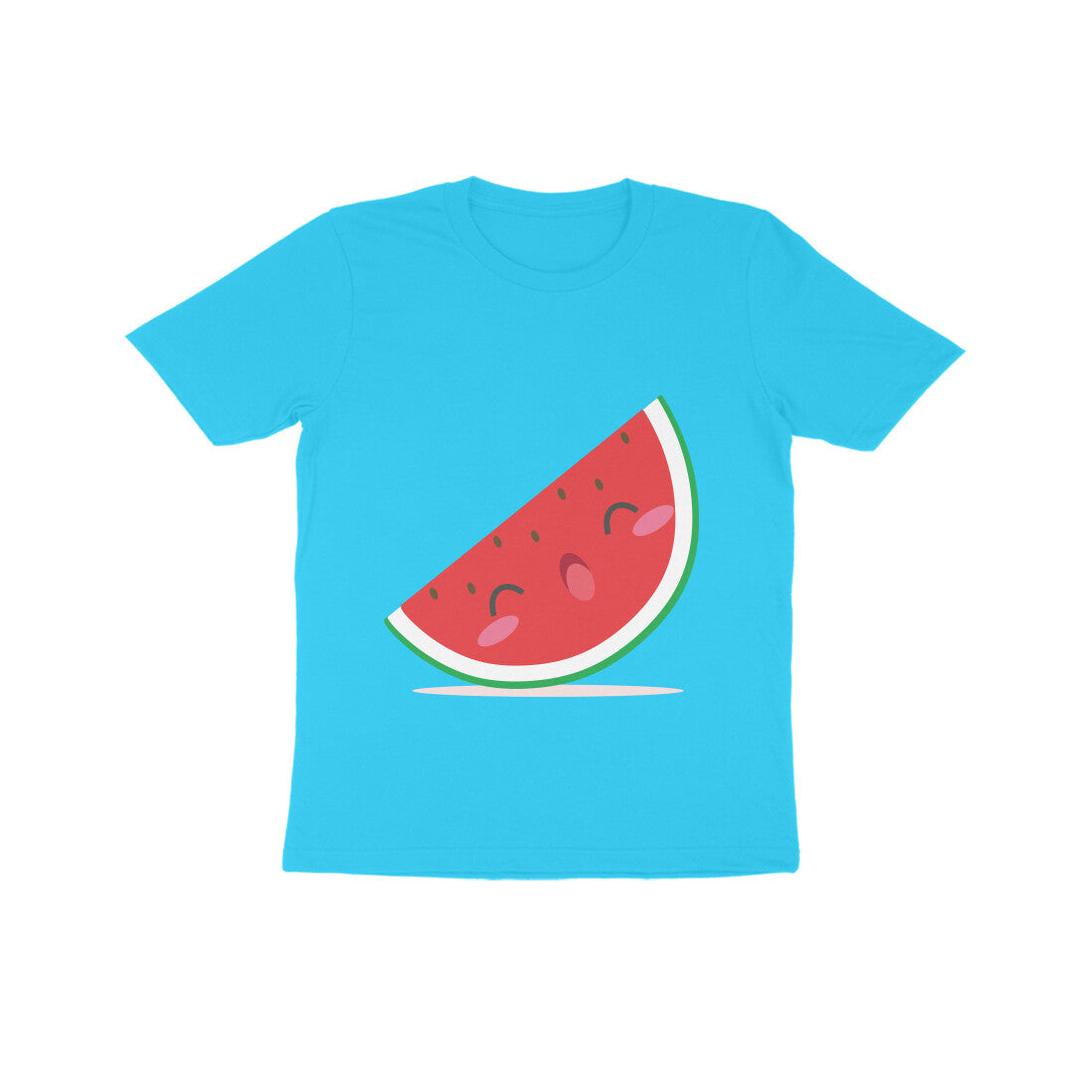 Kids' Half Sleeve Round Neck Tshirt β Cute Watermelon puraidoprints