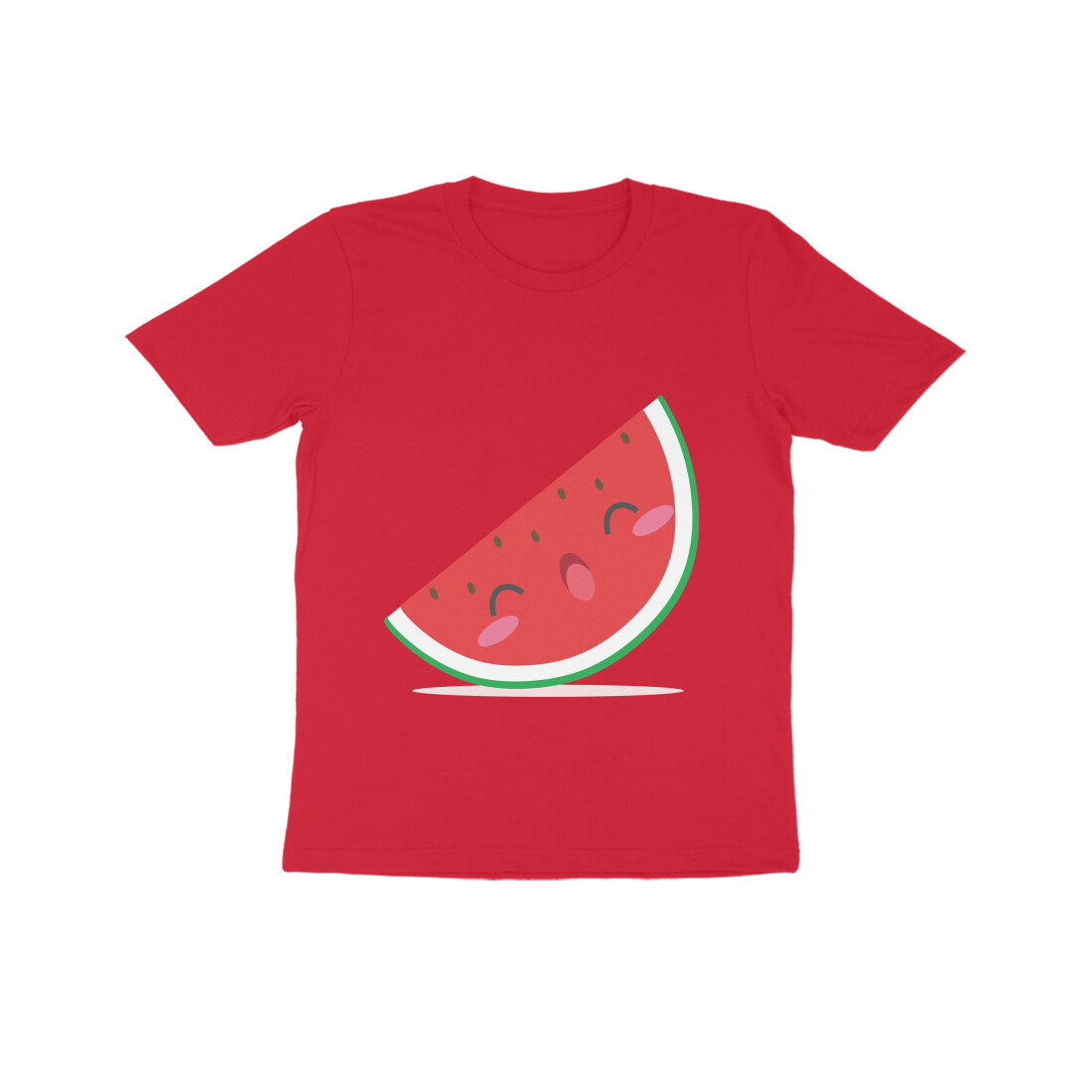 Kids' Half Sleeve Round Neck Tshirt β Cute Watermelon puraidoprints