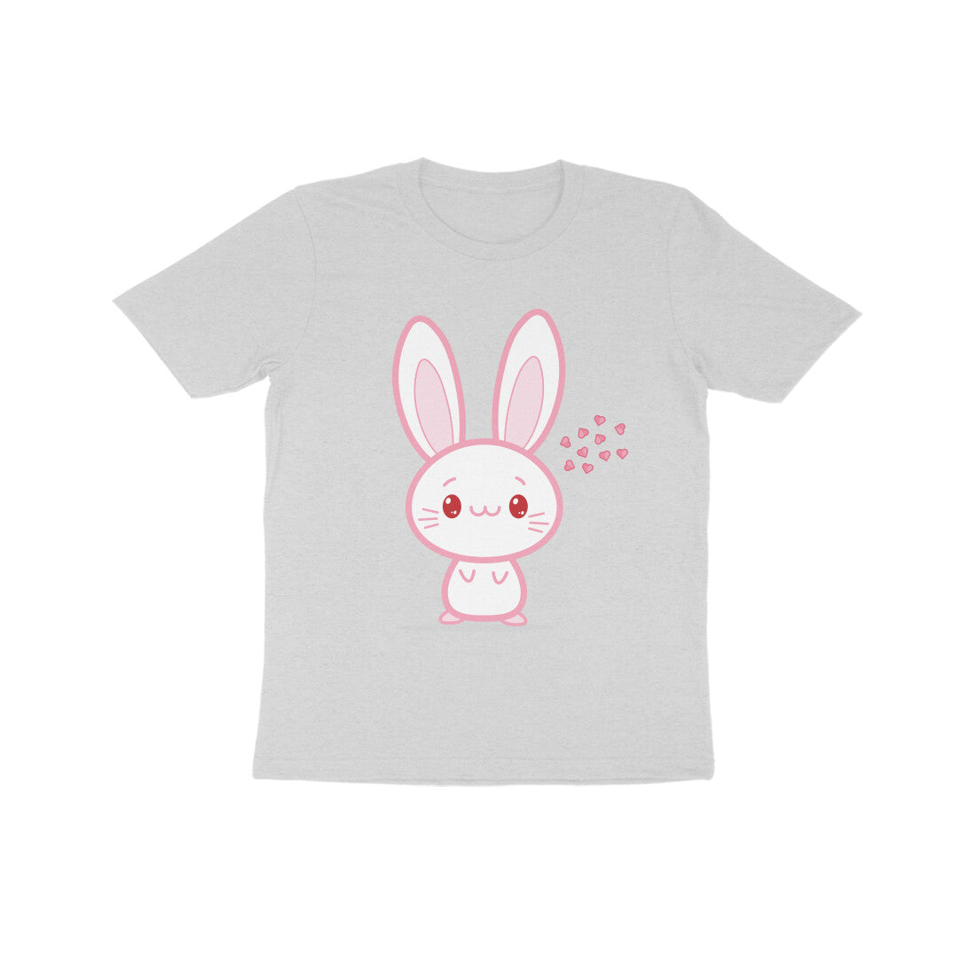 Kids' Half Sleeve Round Neck Tshirt β Cute bunny puraidoprints
