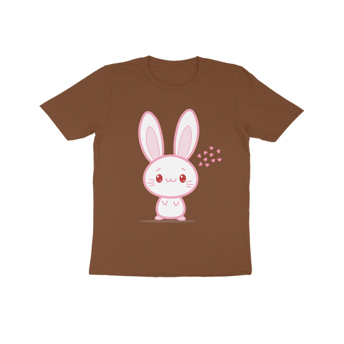 Kids' Half Sleeve Round Neck Tshirt β Cute bunny puraidoprints