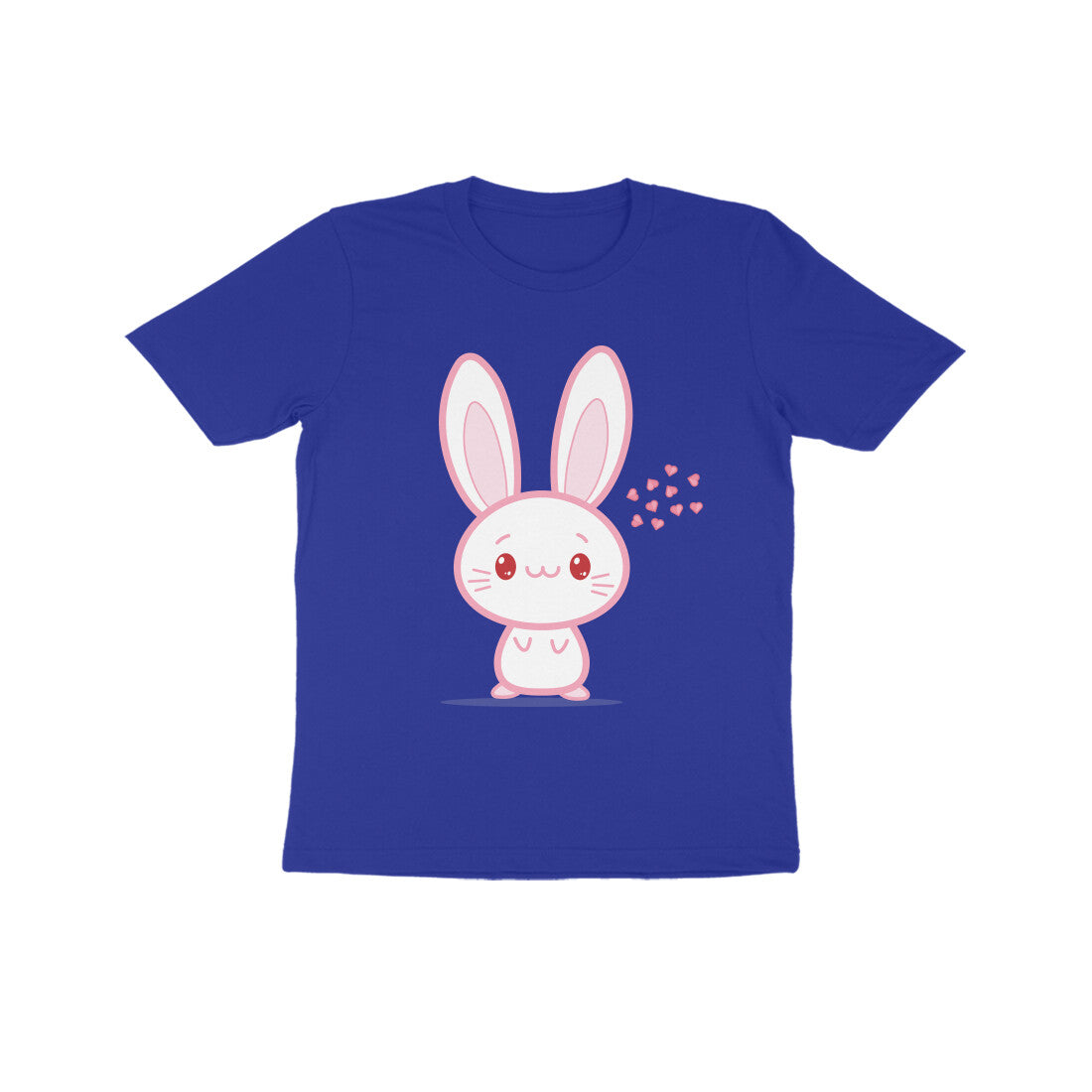 Kids' Half Sleeve Round Neck Tshirt β Cute bunny puraidoprints