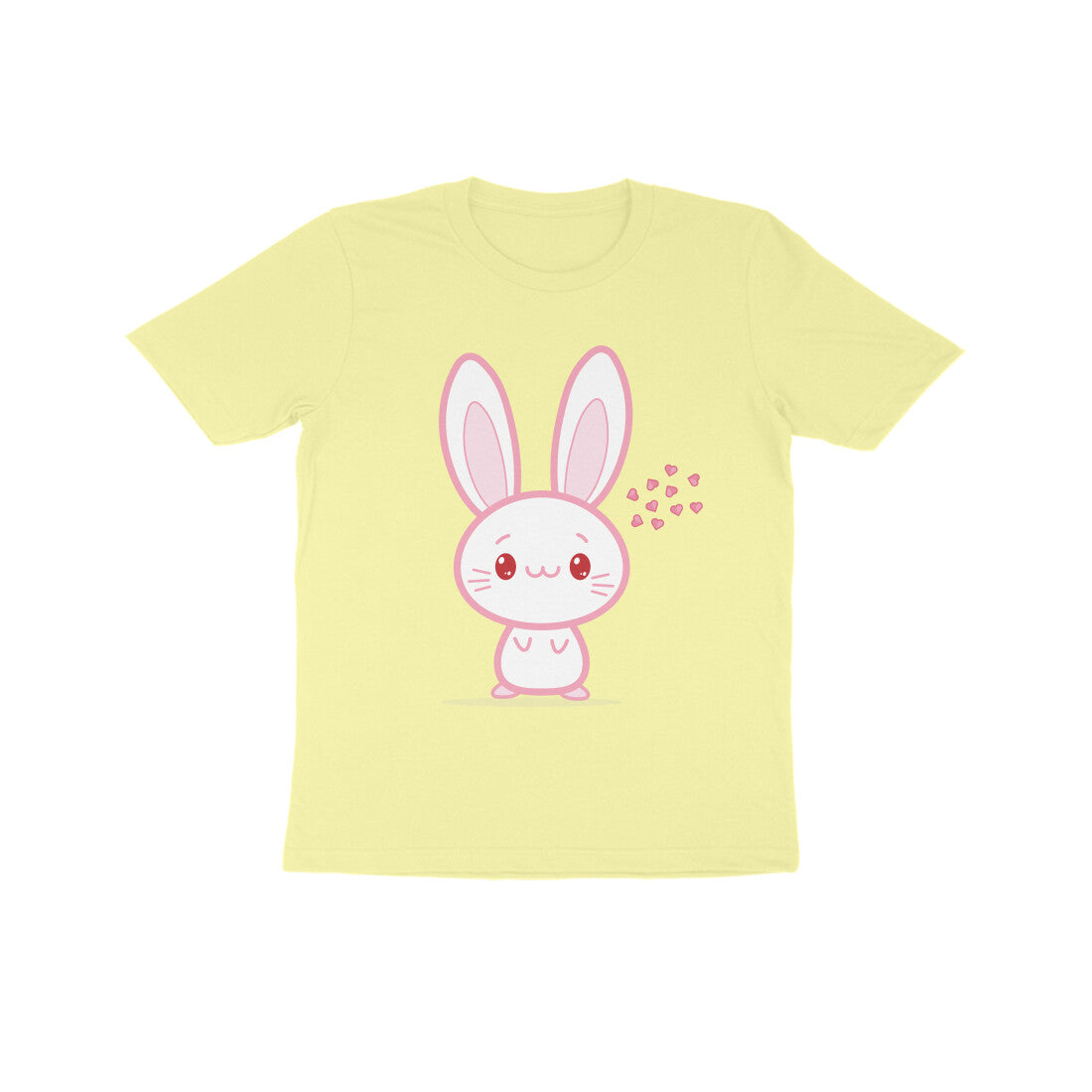 Kids' Half Sleeve Round Neck Tshirt β Cute bunny puraidoprints