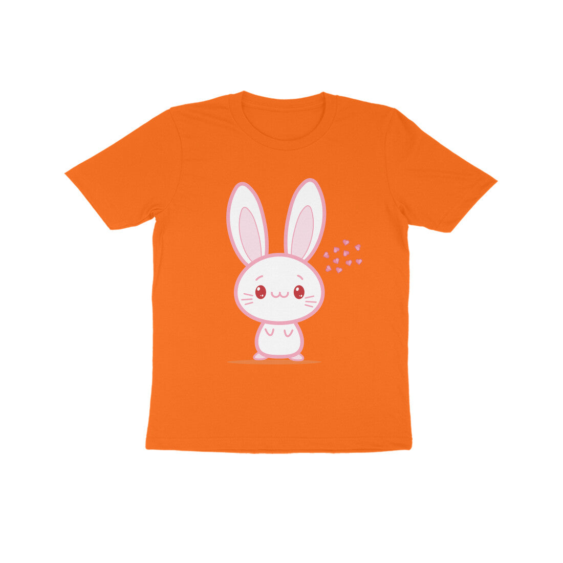 Kids' Half Sleeve Round Neck Tshirt β Cute bunny puraidoprints