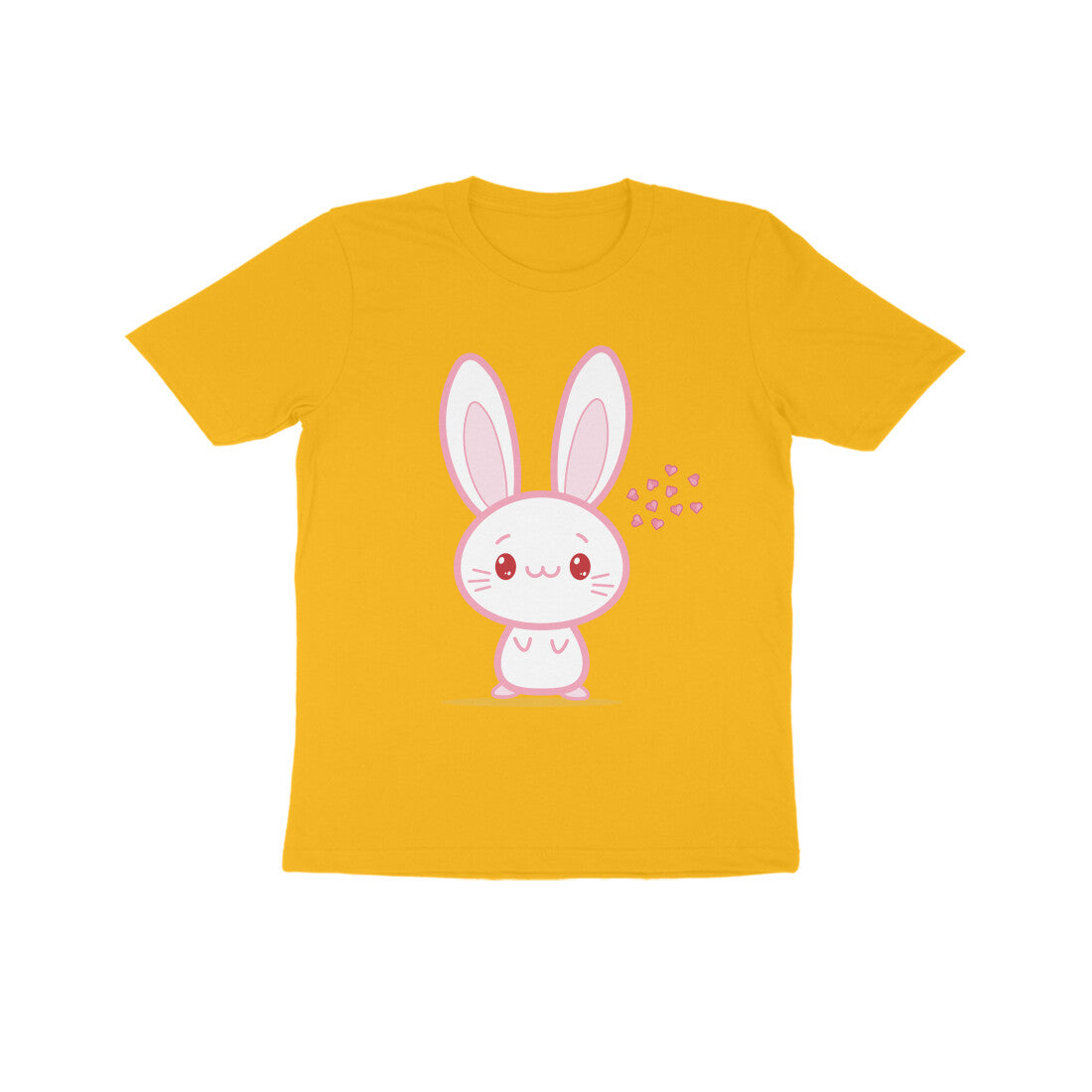 Kids' Half Sleeve Round Neck Tshirt β Cute bunny puraidoprints
