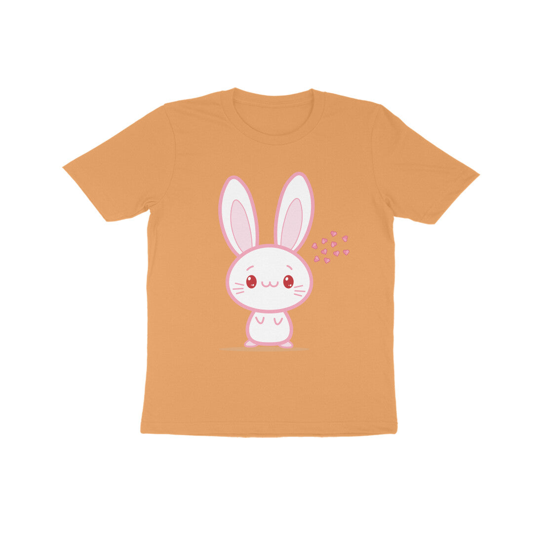 Kids' Half Sleeve Round Neck Tshirt β Cute bunny puraidoprints