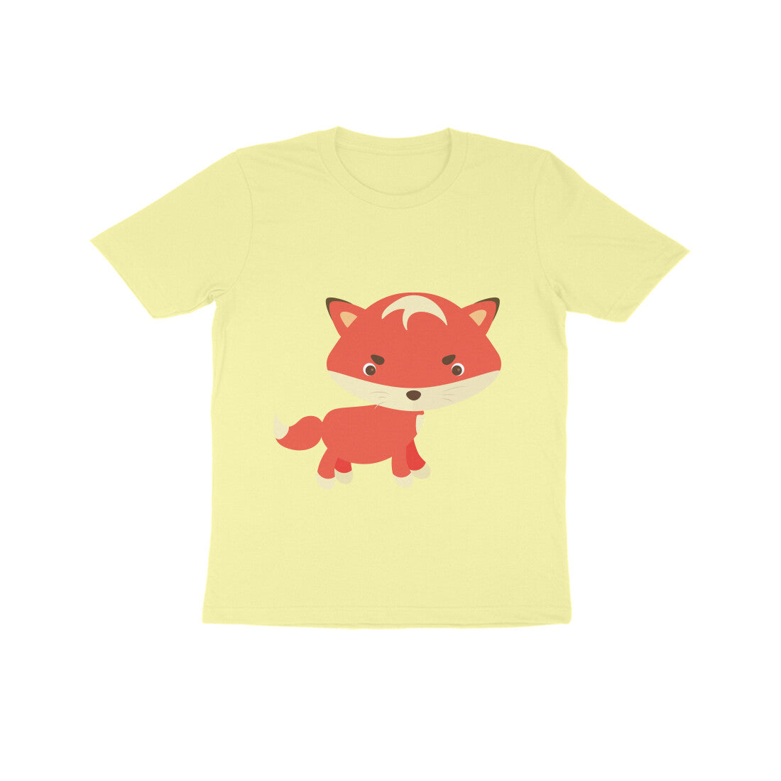 Kids' Half Sleeve Round Neck Tshirt β Cute fox puraidoprints