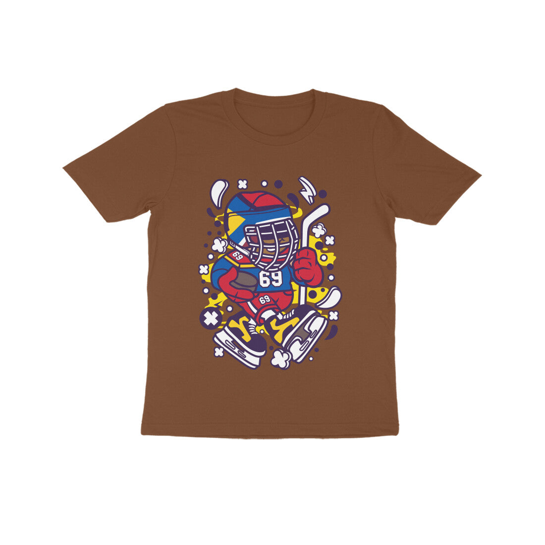 Kids' Half Sleeve Round Neck Tshirt β Hockey 2 puraidoprints