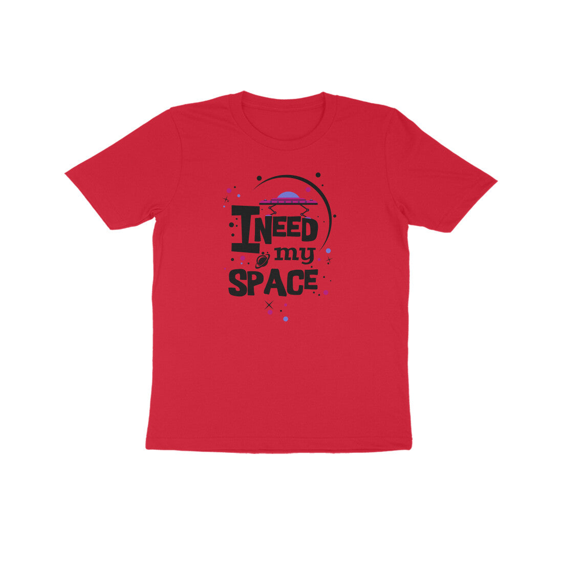 Kids' Half Sleeve Round Neck Tshirt β I need my Space 2 puraidoprints