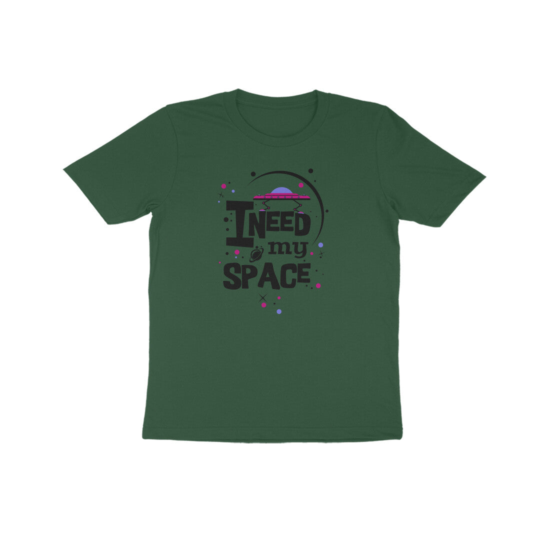 Kids' Half Sleeve Round Neck Tshirt β I need my Space 2 puraidoprints