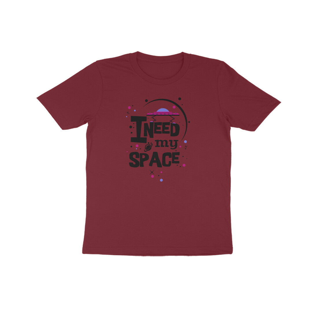Kids' Half Sleeve Round Neck Tshirt β I need my Space 2 puraidoprints