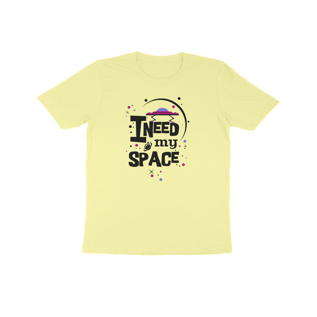 Kids' Half Sleeve Round Neck Tshirt β I need my Space 2 puraidoprints