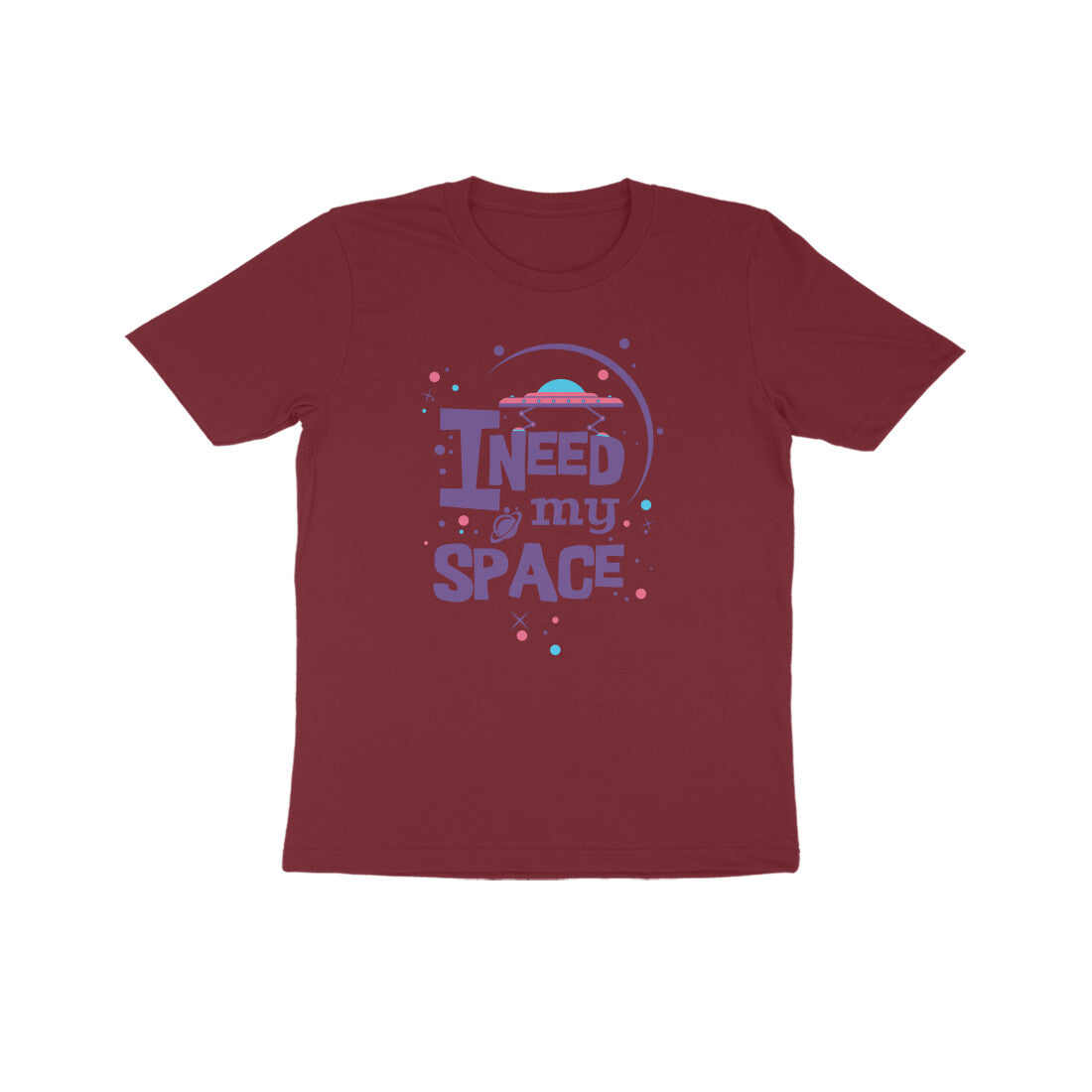 Kids' Half Sleeve Round Neck Tshirt β I need my Space puraidoprints