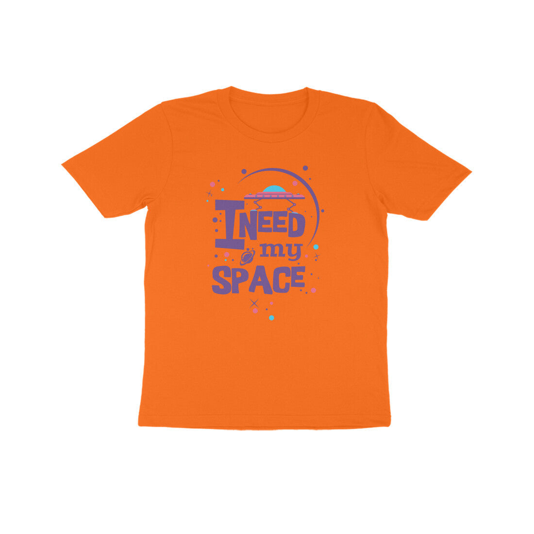 Kids' Half Sleeve Round Neck Tshirt β I need my Space puraidoprints