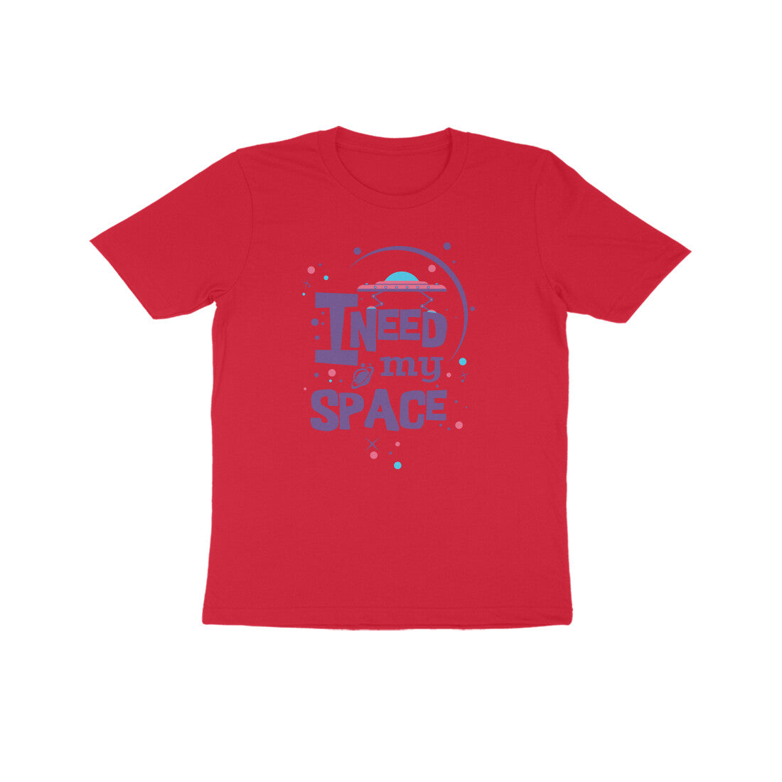 Kids' Half Sleeve Round Neck Tshirt β I need my Space puraidoprints