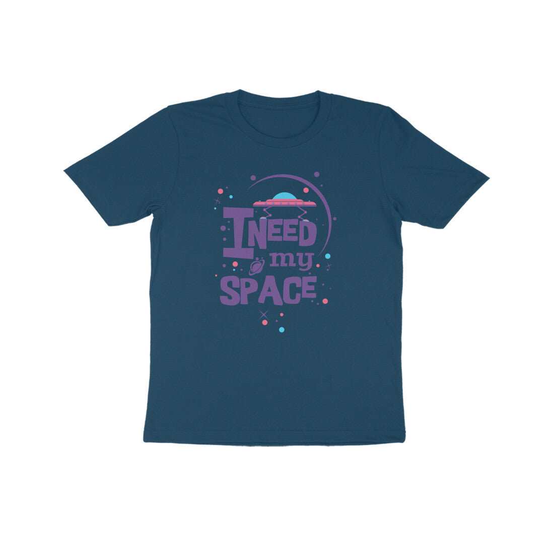 Kids' Half Sleeve Round Neck Tshirt β I need my Space puraidoprints