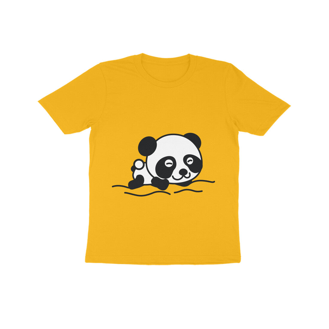 Kids' Half Sleeve Round Neck Tshirt β Sleeping Panda puraidoprints