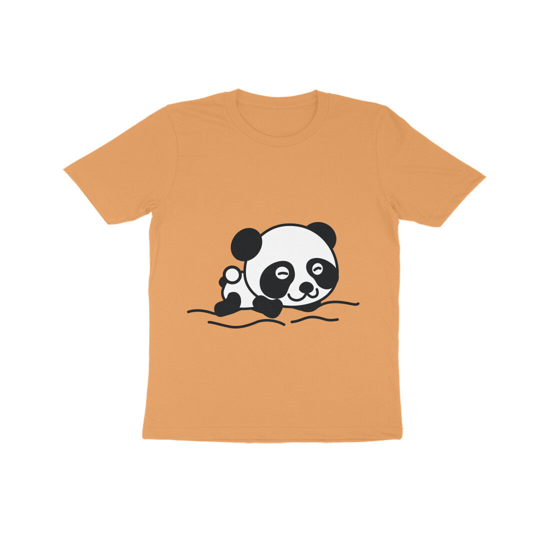 Kids' Half Sleeve Round Neck Tshirt β Sleeping Panda puraidoprints
