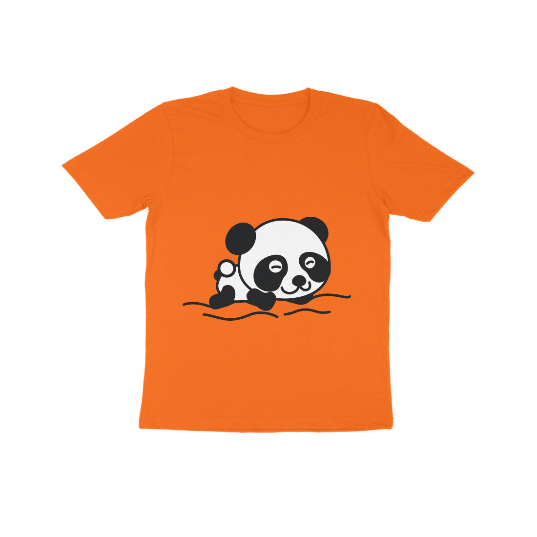 Kids' Half Sleeve Round Neck Tshirt β Sleeping Panda puraidoprints