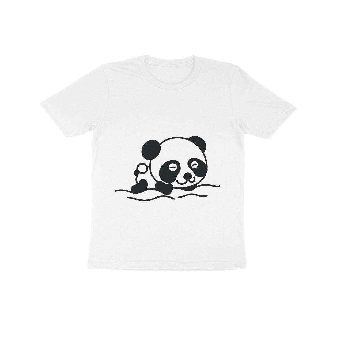 Kids' Half Sleeve Round Neck Tshirt β Sleeping Panda puraidoprints