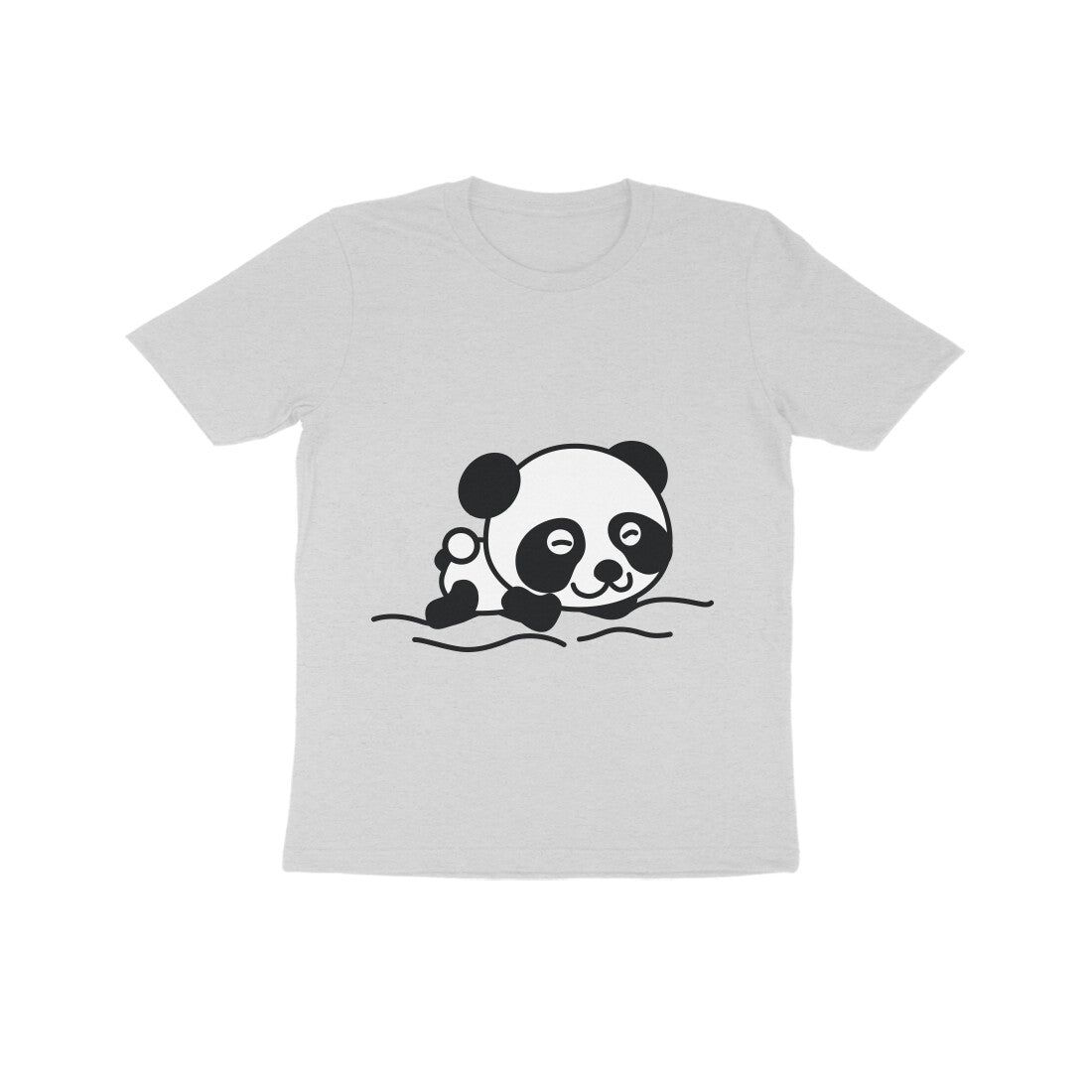 Kids' Half Sleeve Round Neck Tshirt β Sleeping Panda puraidoprints