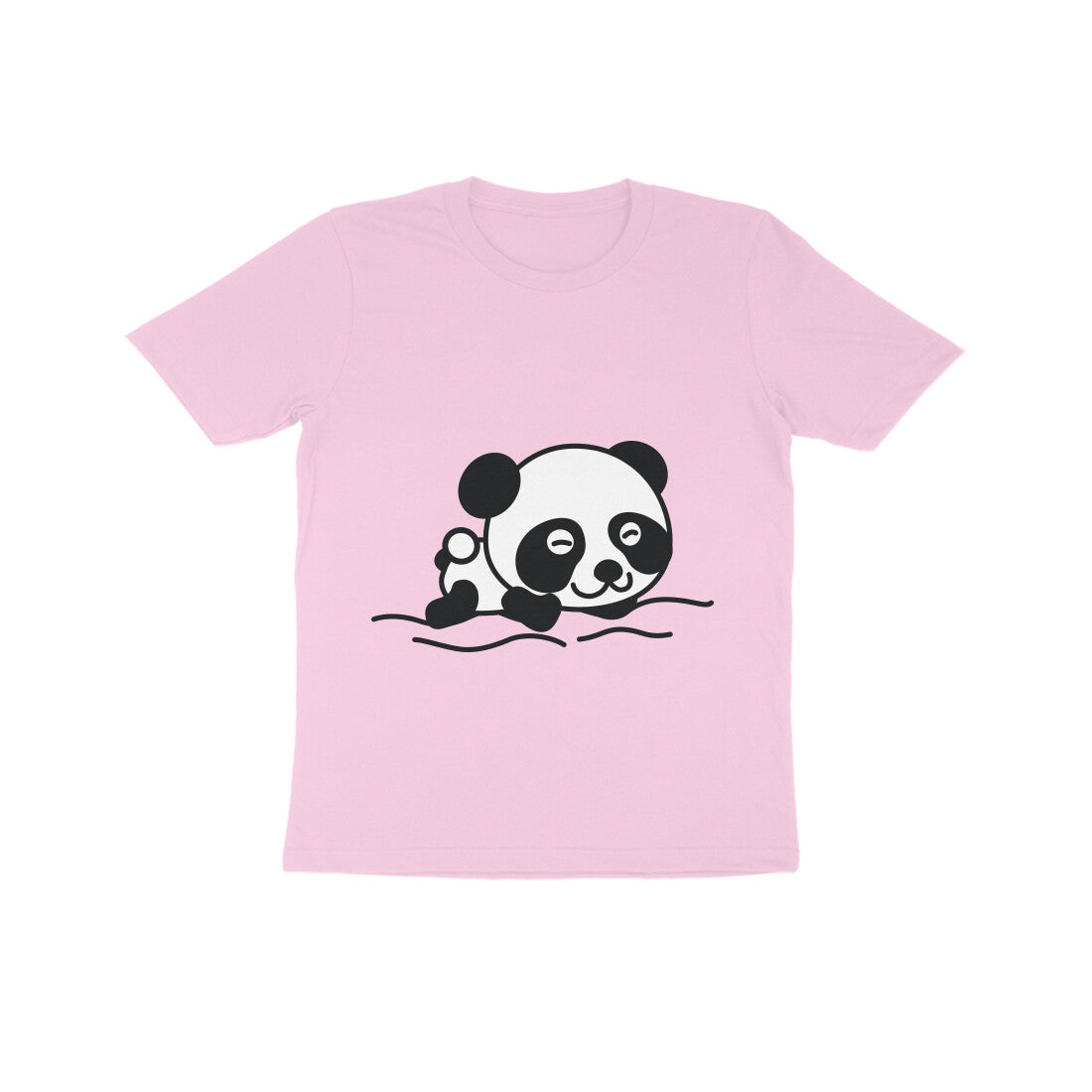 Kids' Half Sleeve Round Neck Tshirt β Sleeping Panda puraidoprints