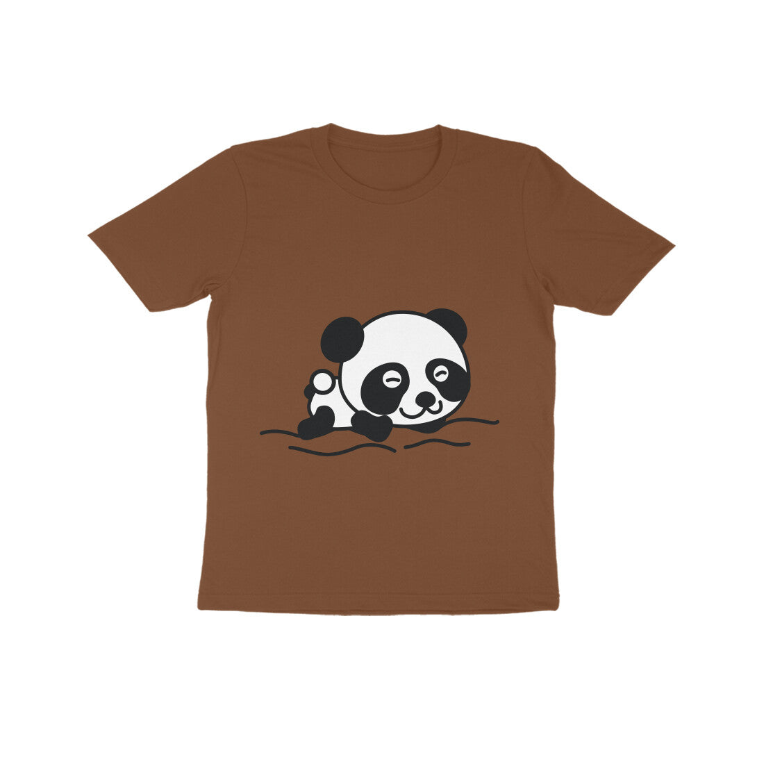 Kids' Half Sleeve Round Neck Tshirt β Sleeping Panda puraidoprints