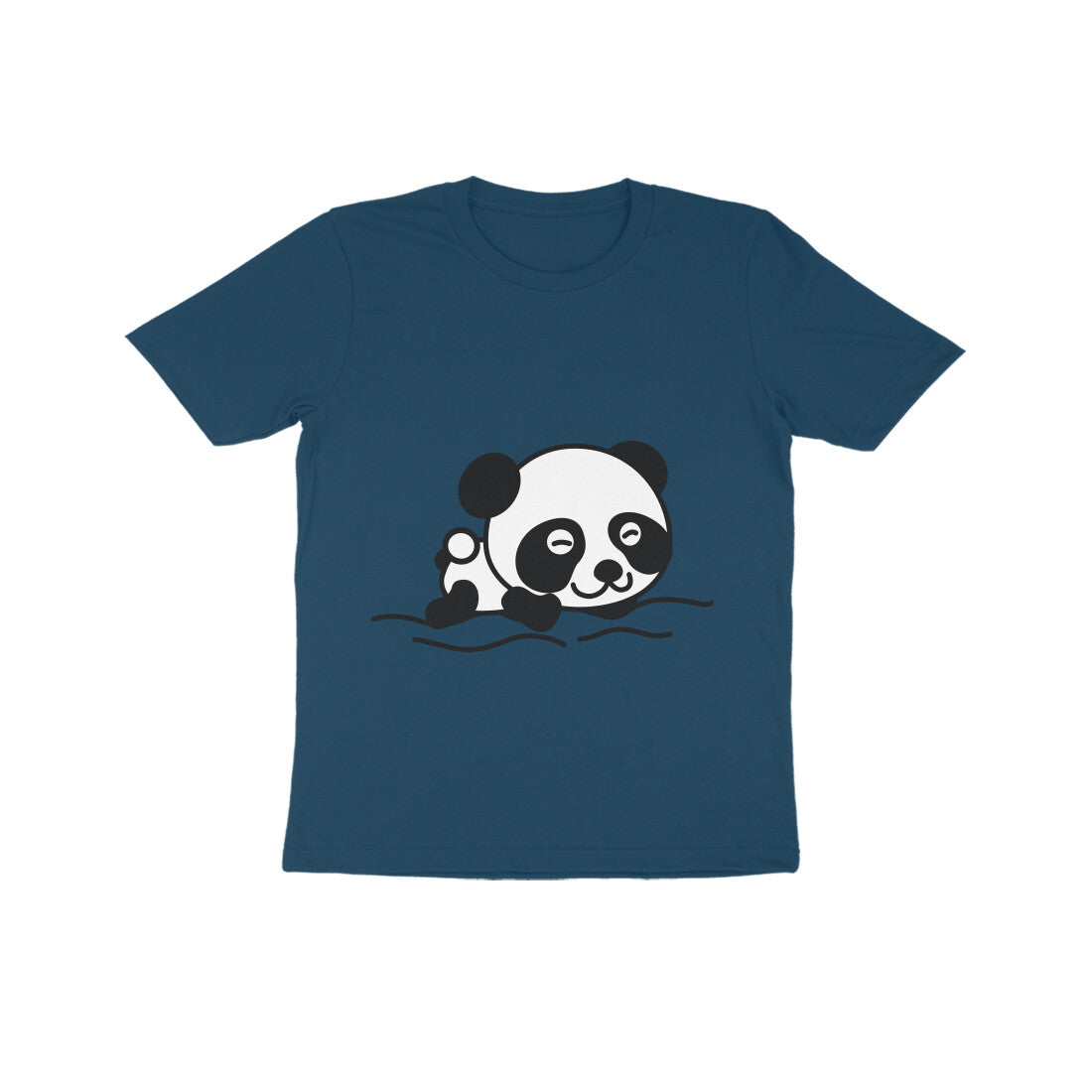 Kids' Half Sleeve Round Neck Tshirt β Sleeping Panda puraidoprints