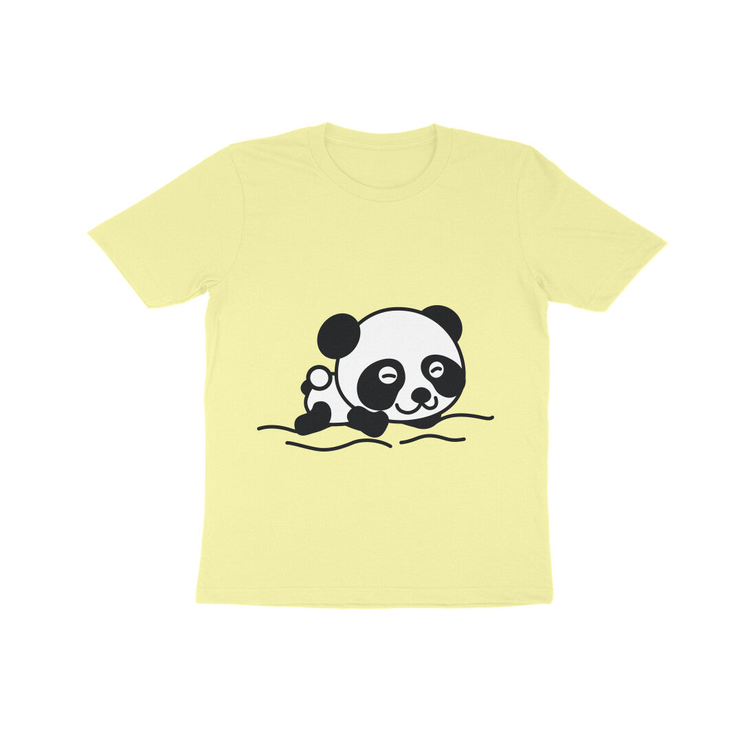 Kids' Half Sleeve Round Neck Tshirt β Sleeping Panda puraidoprints