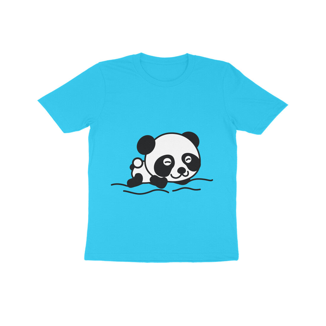 Kids' Half Sleeve Round Neck Tshirt β Sleeping Panda puraidoprints