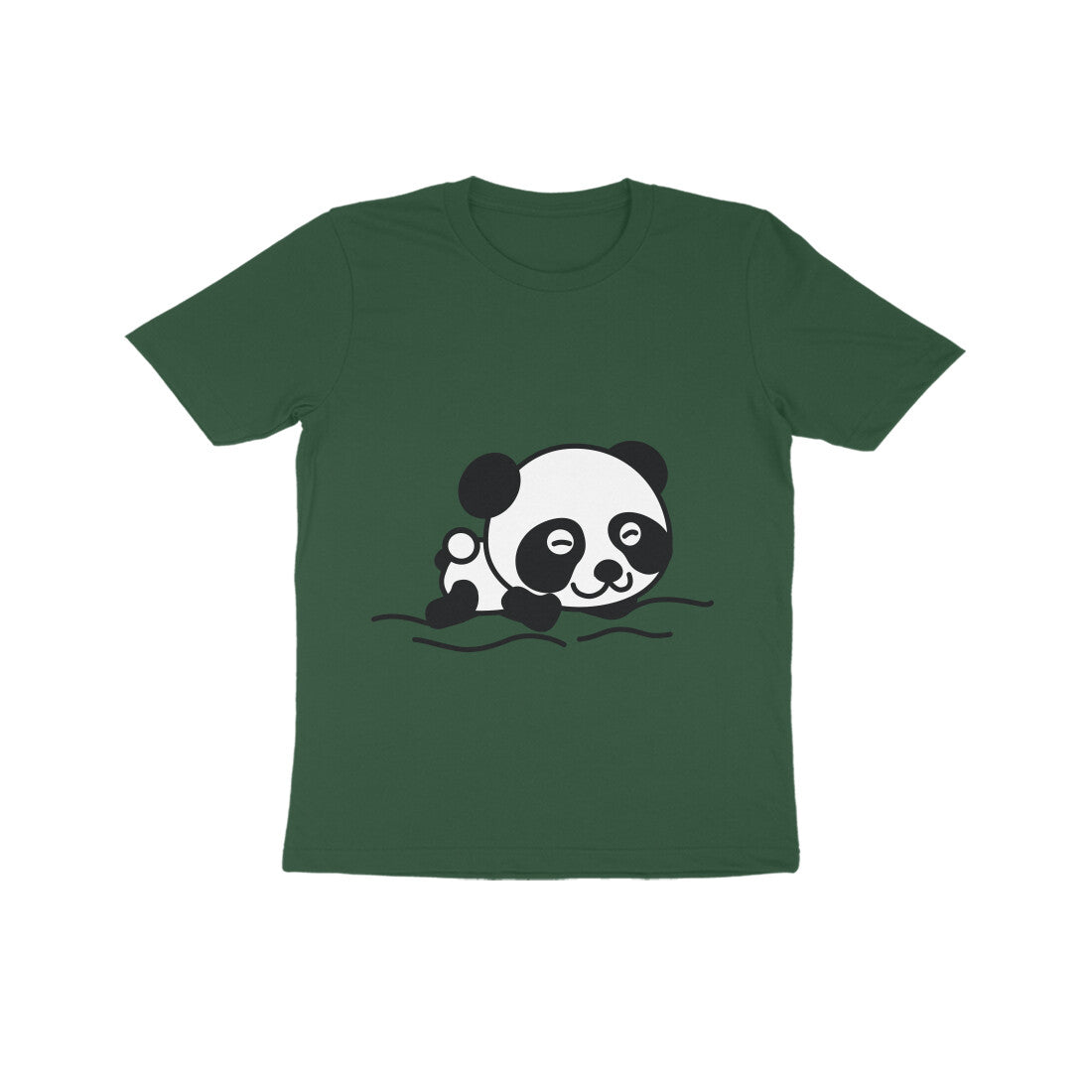 Kids' Half Sleeve Round Neck Tshirt β Sleeping Panda puraidoprints