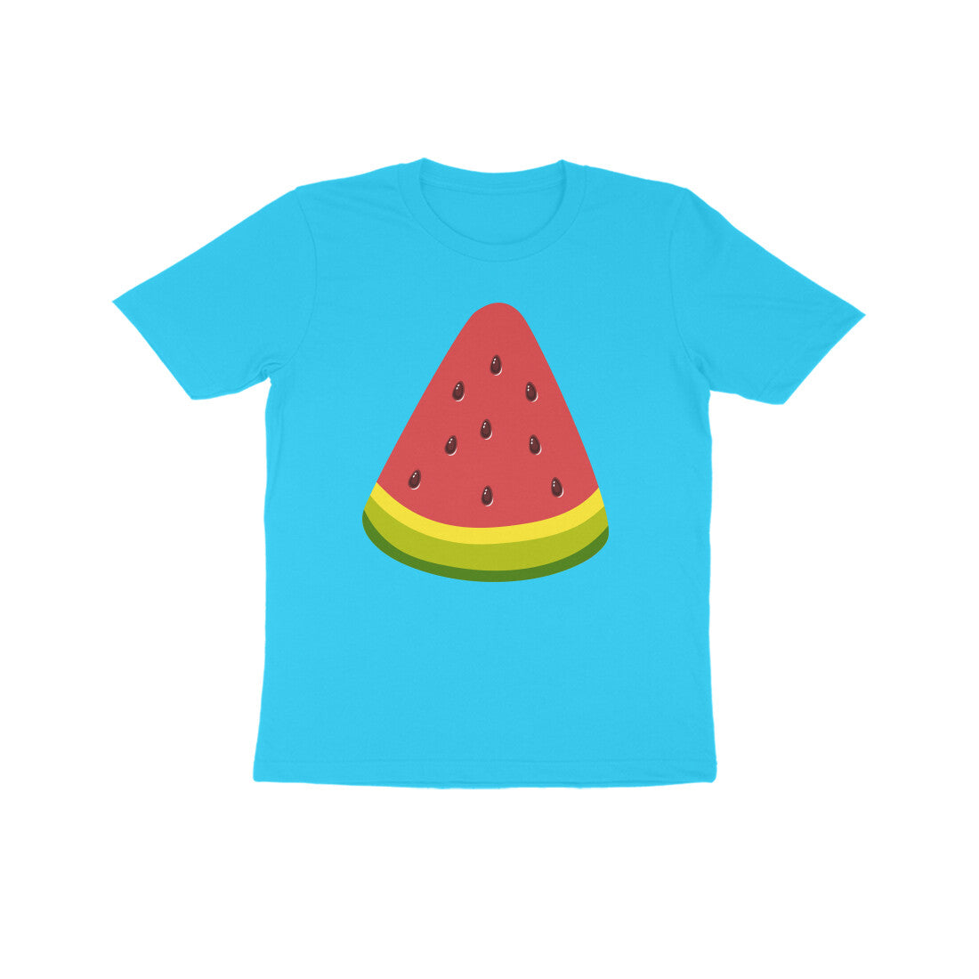 Kids' Half Sleeve Round Neck Tshirt - Watermelon puraidoprints