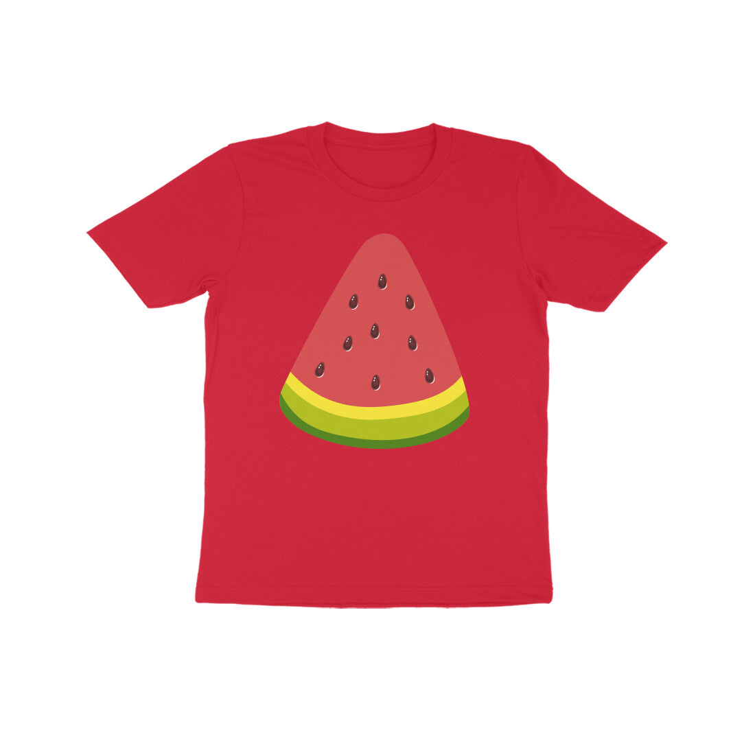 Kids' Half Sleeve Round Neck Tshirt - Watermelon puraidoprints