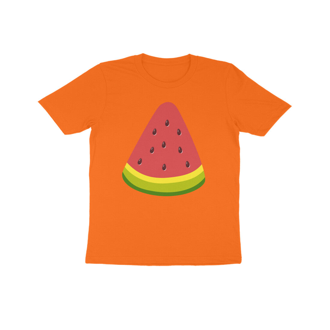 Kids' Half Sleeve Round Neck Tshirt - Watermelon puraidoprints