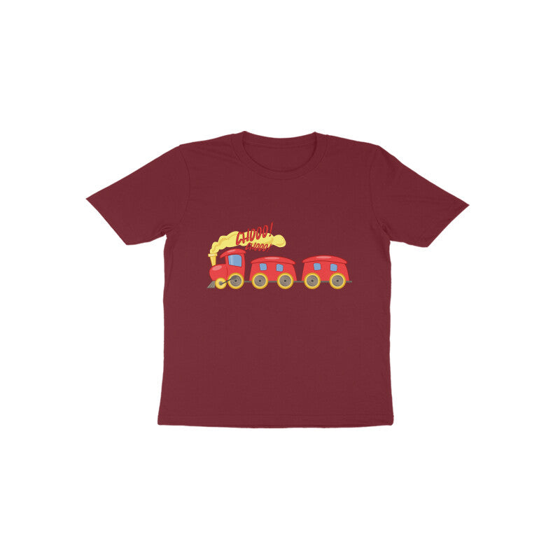 Toddler Half Sleeve Round Neck Tshirt β Choo Choo Train puraidoprints