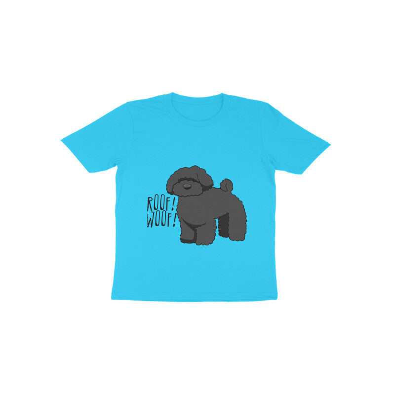 Toddler Half Sleeve Round Neck Tshirt β Fluffy Dog puraidoprints