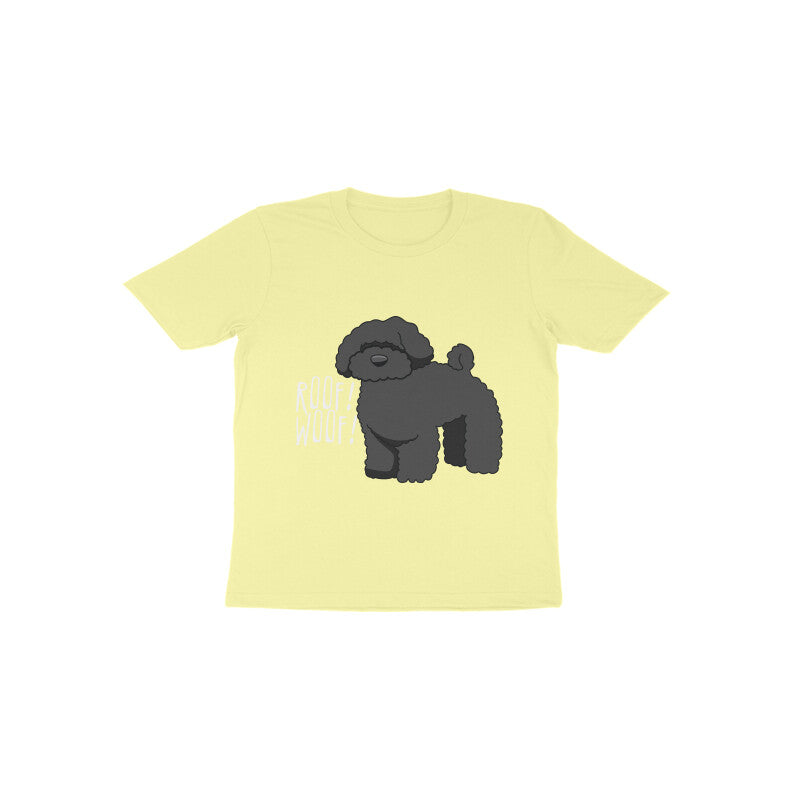 Toddler Half Sleeve Round Neck Tshirt β Fluffy Dog puraidoprints