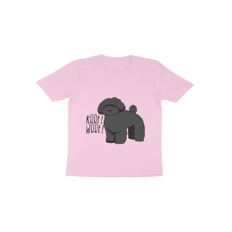 Toddler Half Sleeve Round Neck Tshirt β Fluffy Dog puraidoprints