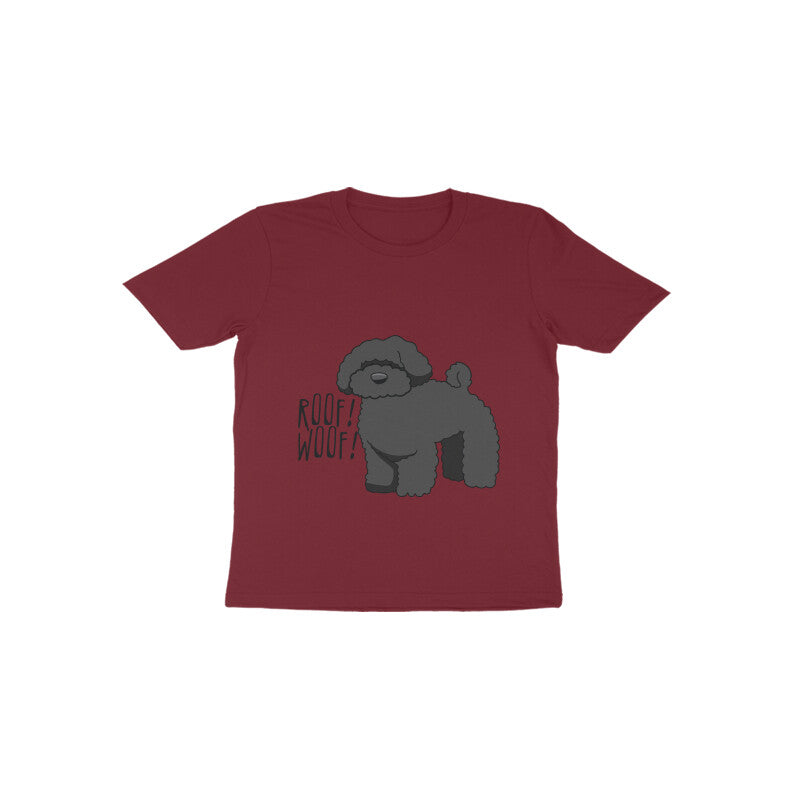 Toddler Half Sleeve Round Neck Tshirt β Fluffy Dog puraidoprints