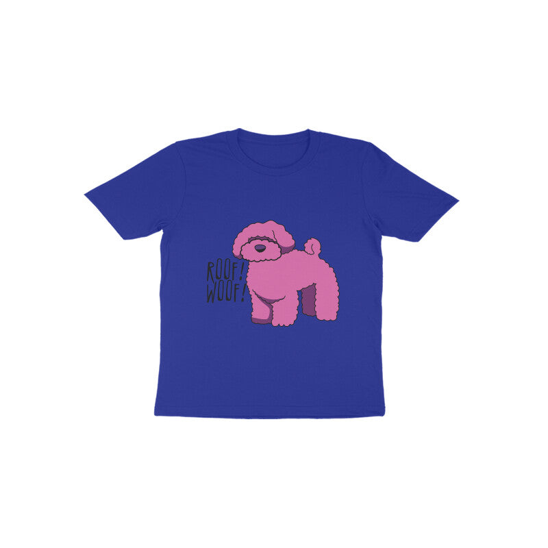 Toddler Half Sleeve Round Neck Tshirt β Fluffy Dog puraidoprints