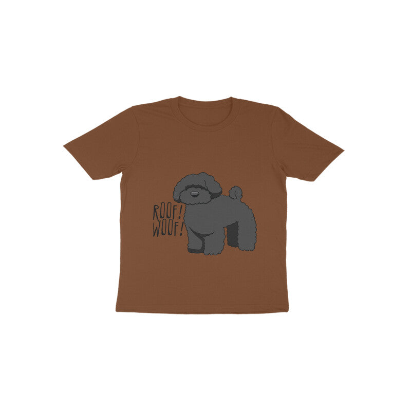 Toddler Half Sleeve Round Neck Tshirt β Fluffy Dog puraidoprints