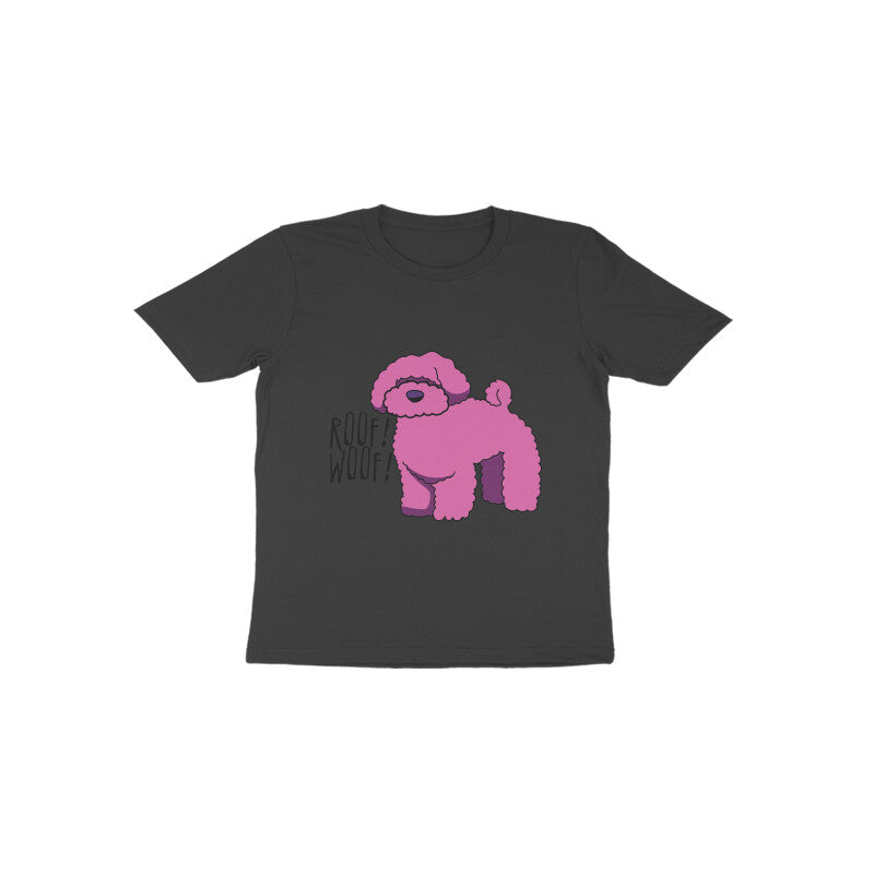 Toddler Half Sleeve Round Neck Tshirt β Fluffy Dog puraidoprints