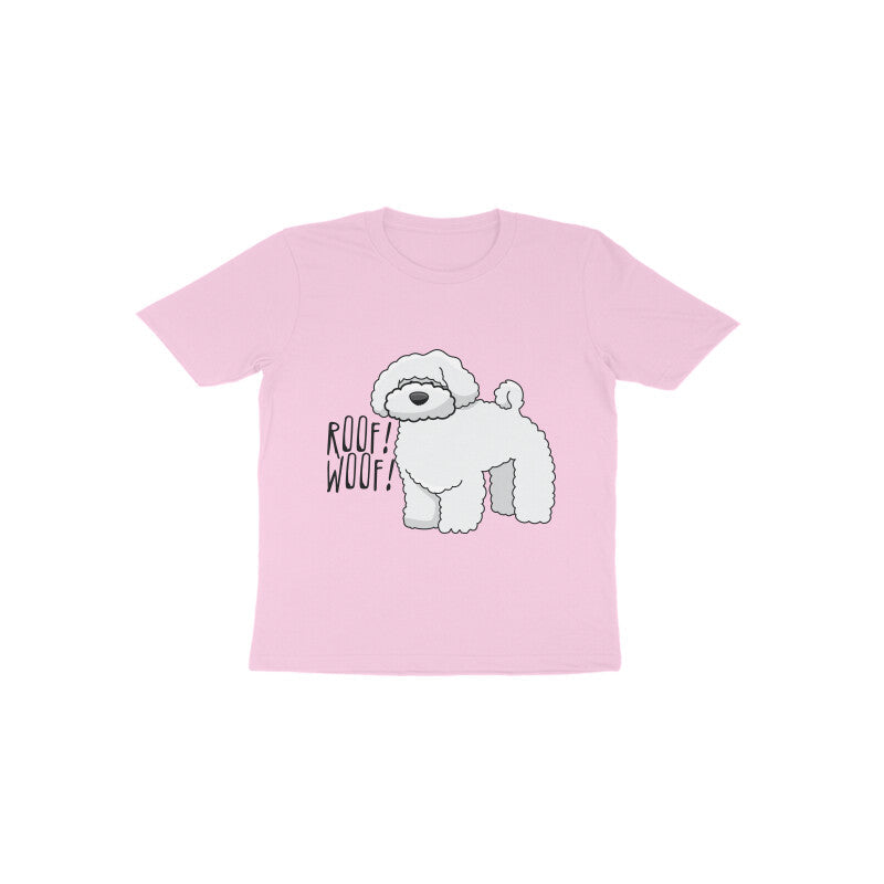 Toddler Half Sleeve Round Neck Tshirt β Fluffy Dog puraidoprints