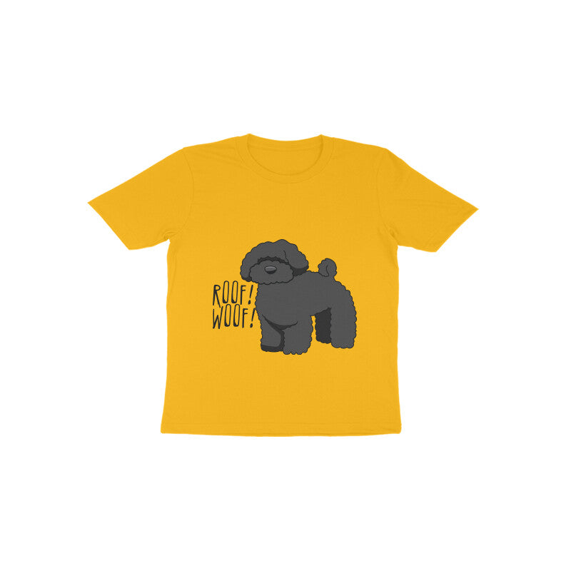 Toddler Half Sleeve Round Neck Tshirt β Fluffy Dog puraidoprints