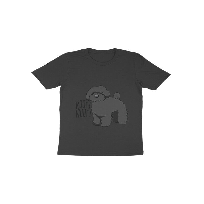 Toddler Half Sleeve Round Neck Tshirt β Fluffy Dog puraidoprints