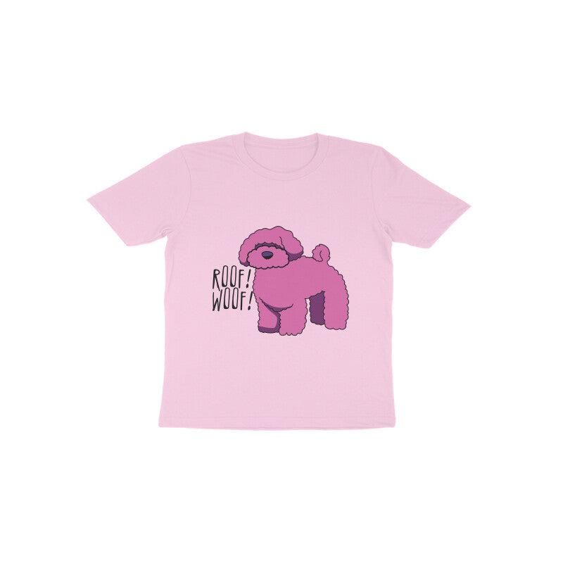 Toddler Half Sleeve Round Neck Tshirt β Fluffy Dog puraidoprints